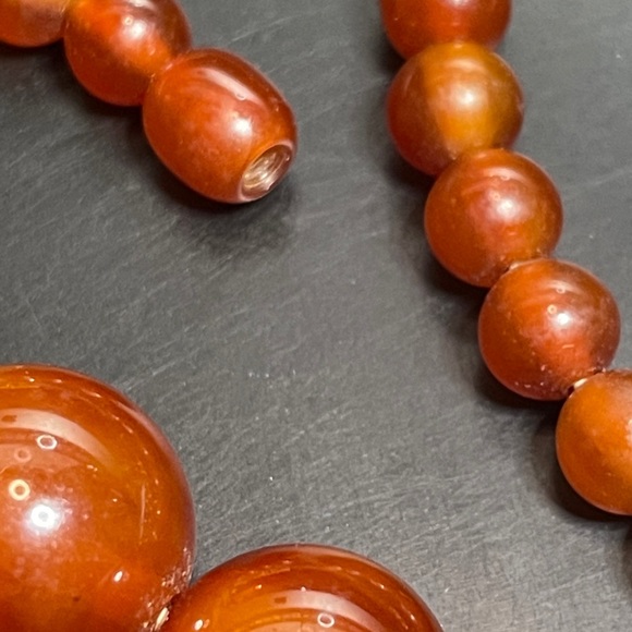 Honey Amber 30” graduated Necklace - Picture 7 of 16